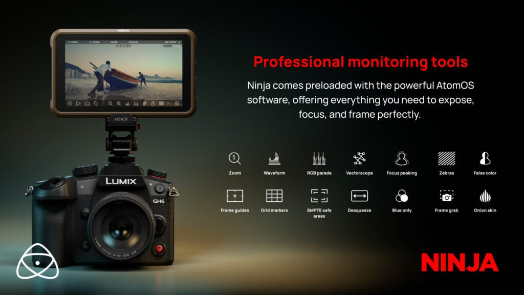 Atomos Ninja 5 monitor recorder AtomOS