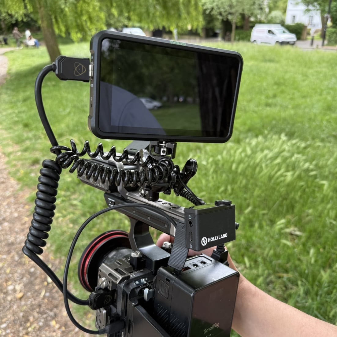 Shinobi II on a rig outdoors